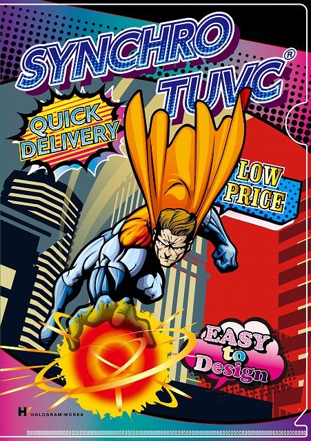 オリジナルのホログラムを使ったA4クリアファイルを製作