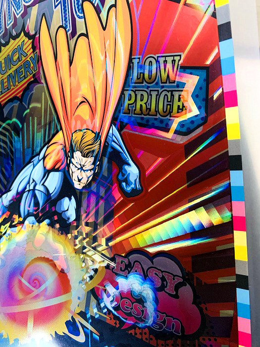 オリジナルのホログラムを使ったA4クリアファイルを製作